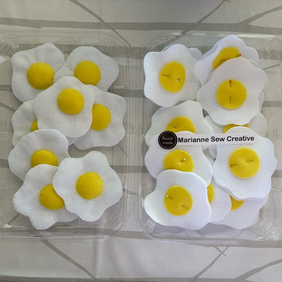 COPY- Felt Food Toy Playset,Breakfast, Plushie Toy for Kids,Girl Boy Kitchen Toy - Picture 5 of 10